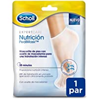 Scholl Mascarilla Nutritiva Para Pies- Hidratación Intensa en 20 Minutos – 1 Par (2 Mascarillas)